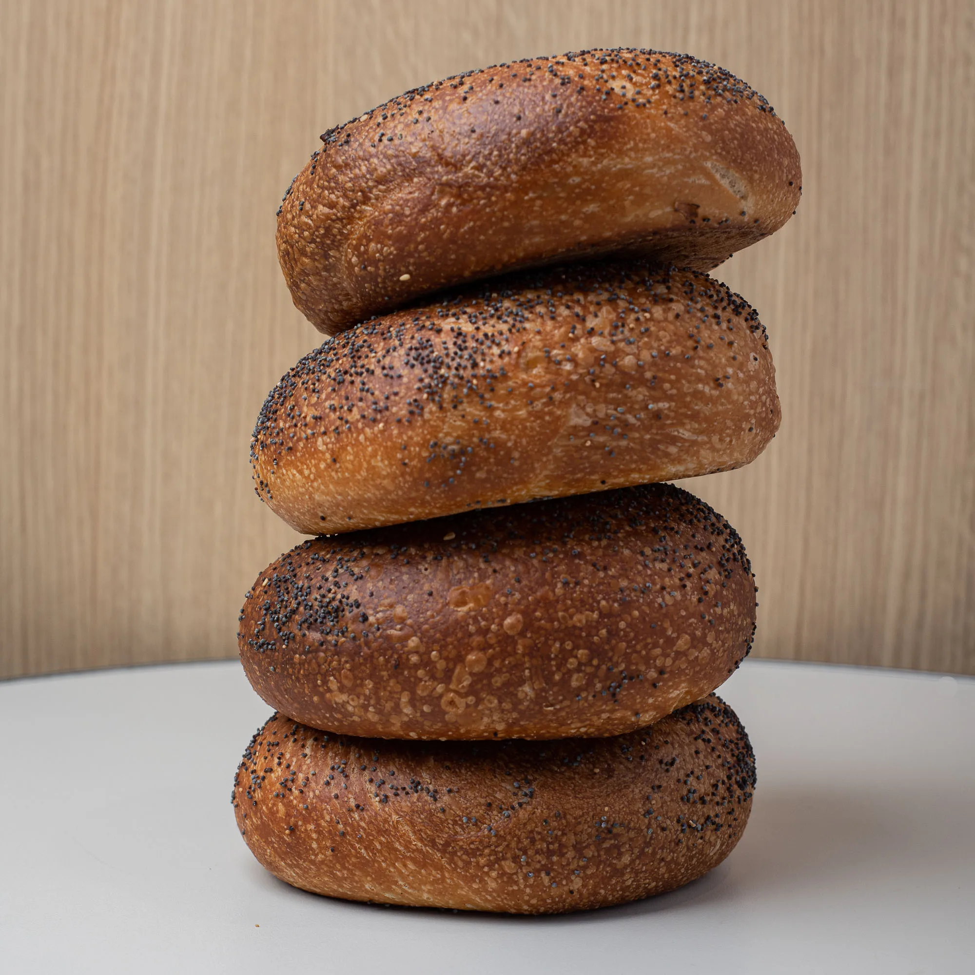 6 Unidades Bagel amapola