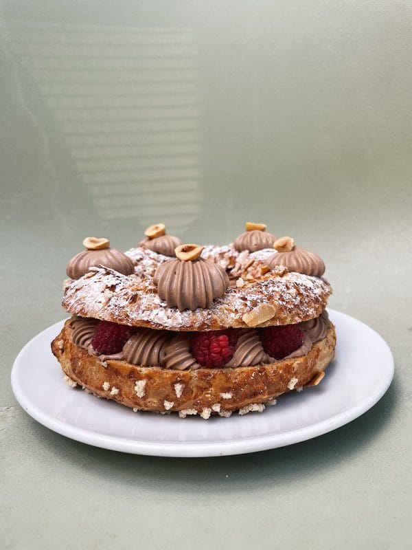 Paris Brest de Chocolate y Frambuesa