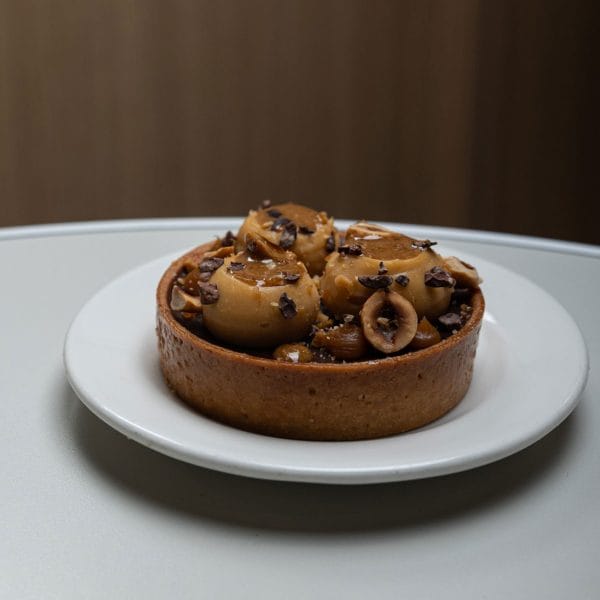6 unidades de Tarteleta de chocolate, caramel y avellanas individual