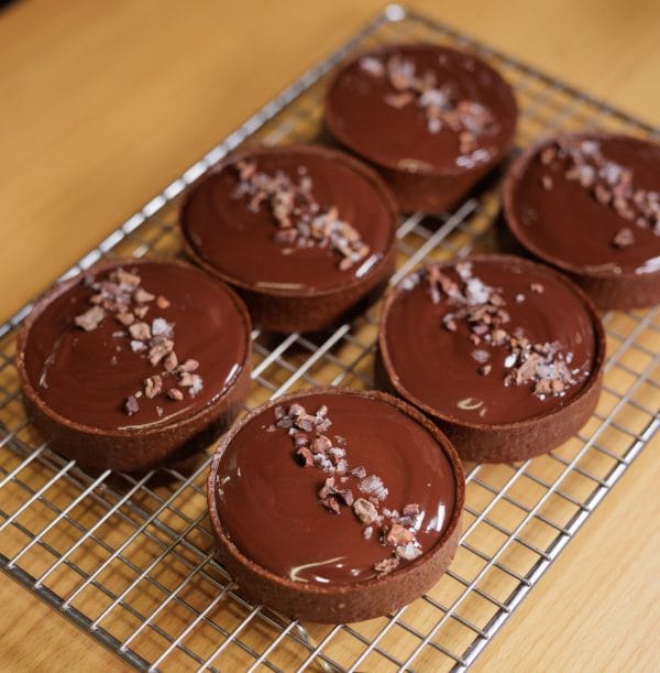 6 Unidades de Tarteleta de chocolate, caramel y sal marina