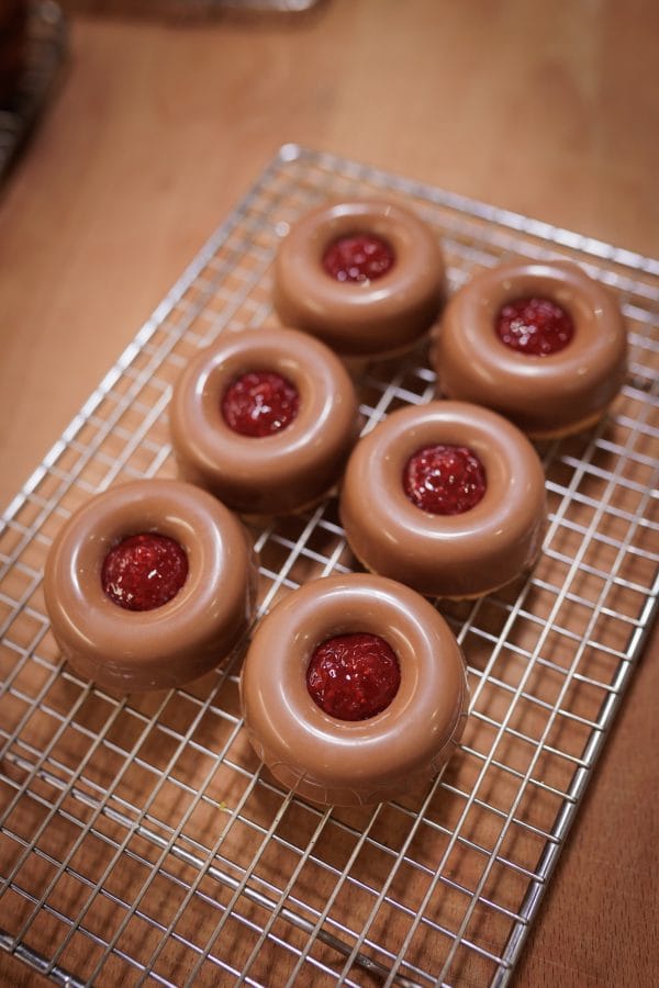6 Unidades Financier de chocolate y frambuesa